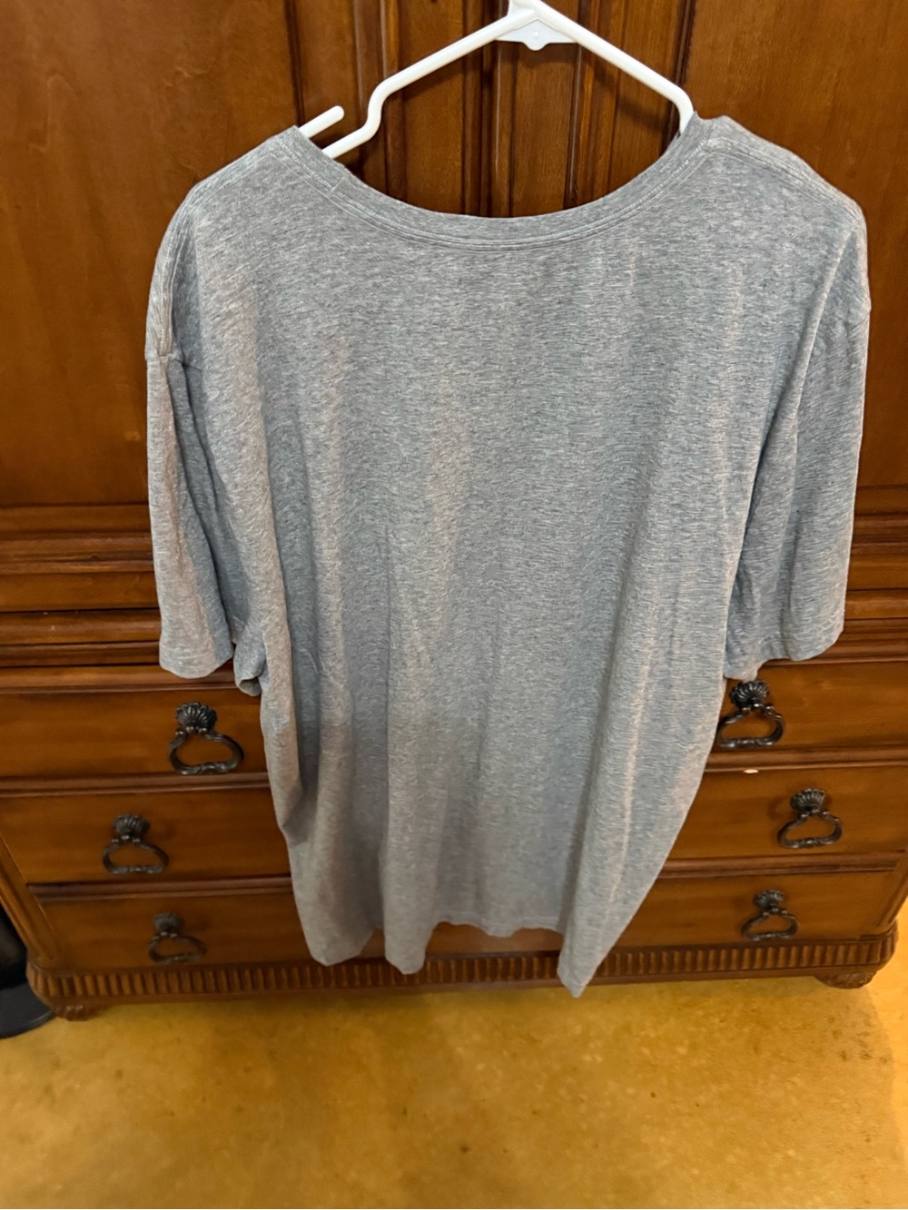 Life Is Good Gray Short Sleeve Tee with Blue Grill Graphic - Picture 2 of 3